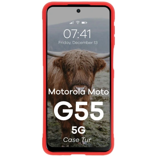 Kup Bizon pouzdro Tur Motorola Moto G55 5G červené - BIZ9182 - {ean13} - Sklep Home Screen