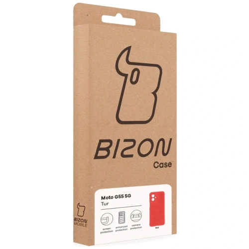Kup Bizon pouzdro Tur Motorola Moto G55 5G červené - BIZ9182 - {ean13} - Sklep Home Screen