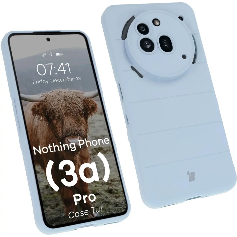 Pancerne etui Bizon Case Tur do Nothing Phone (3a) Pro jasnoniebieskie