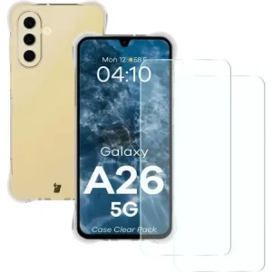Buy Bizon Case Clear Pack case + 2x screen glass Samsung Galaxy A26 5G - BIZ9187 - {ean13} - Home Screen Store Europe