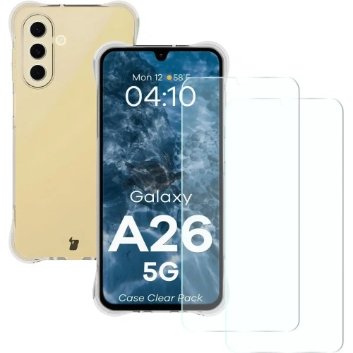Kup Bizon Case Clear Pack Hülle + 2x Displayschutzglas für Samsung Galaxy A26 5G - BIZ9187 - {ean13} - Sklep Home Screen