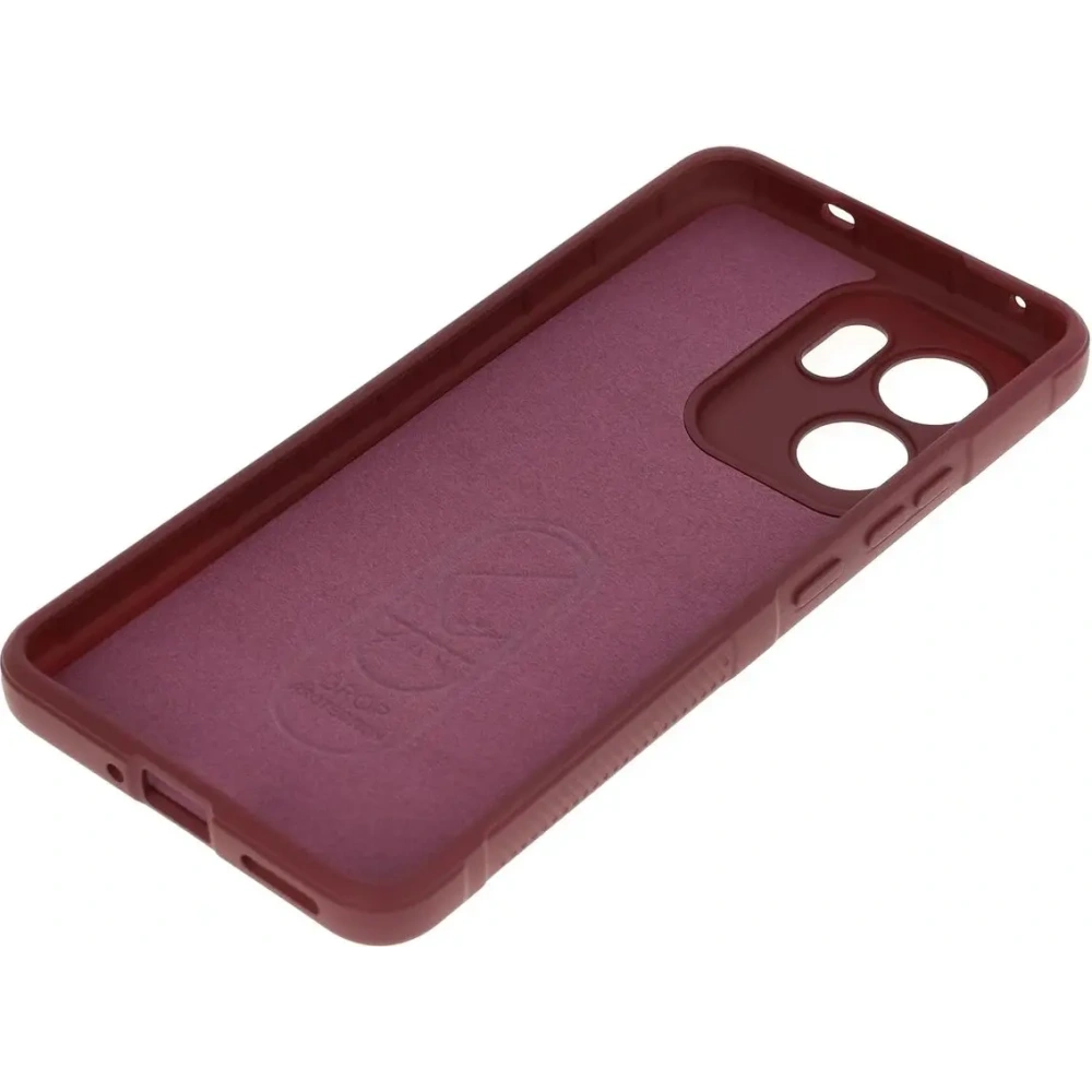 Pancerne etui Bizon Case Tur do Oppo Reno13 F burgundowe
