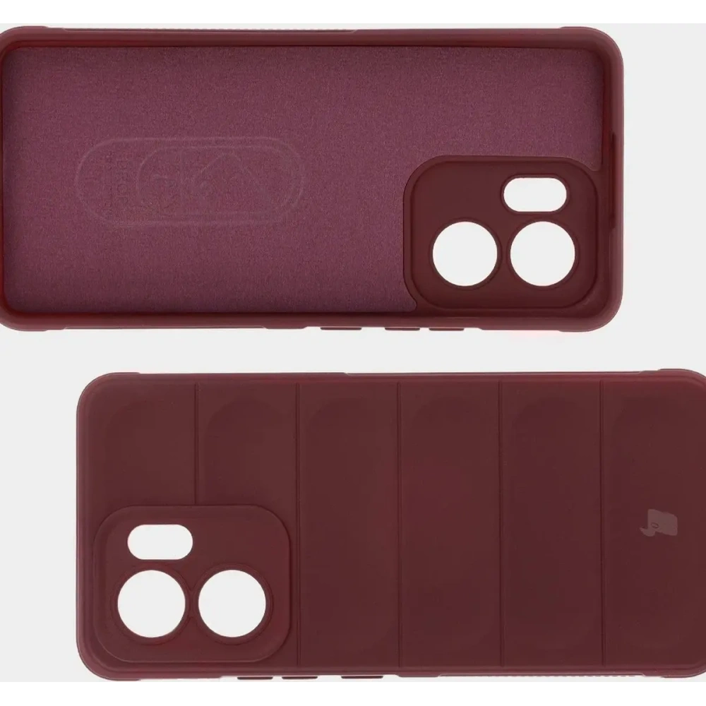 Pancerne etui Bizon Case Tur do Oppo Reno13 F burgundowe
