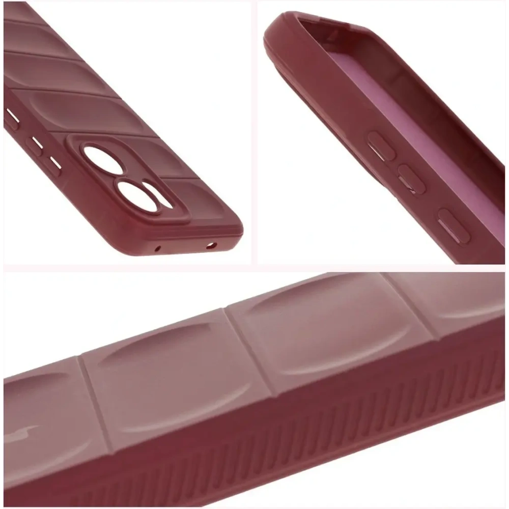 Pancerne etui Bizon Case Tur do Oppo Reno13 F burgundowe