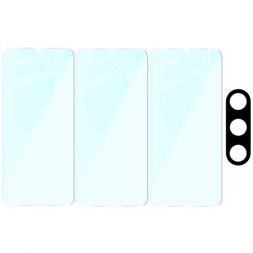 Kup Bizon Clear 2 Pack 3x gehärtetes Glas + 1x Objektivschutz für Samsung Galaxy A26 5G - BIZ9190 - {ean13} - Sklep Home Screen