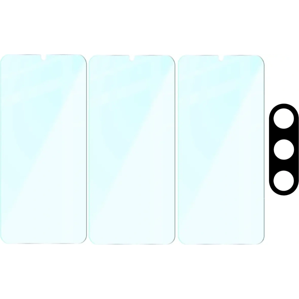 3x szkło na ekran + 1x na aparat BIZON Clear 2 Pack do Samsung Galaxy A26 5G