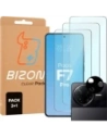 Bizon Clear 2 csomag 3x edzett üveg + 1x lencsevédő Xiaomi Poco F7 Pro
