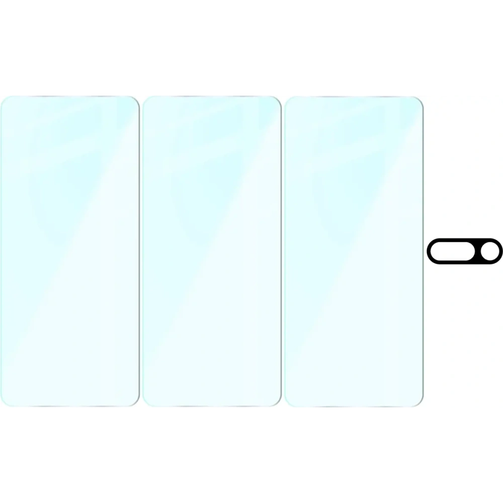 3x szkło na ekran + 1x na aparat BIZON Clear 2 Pack do Nothing Phone (3a)