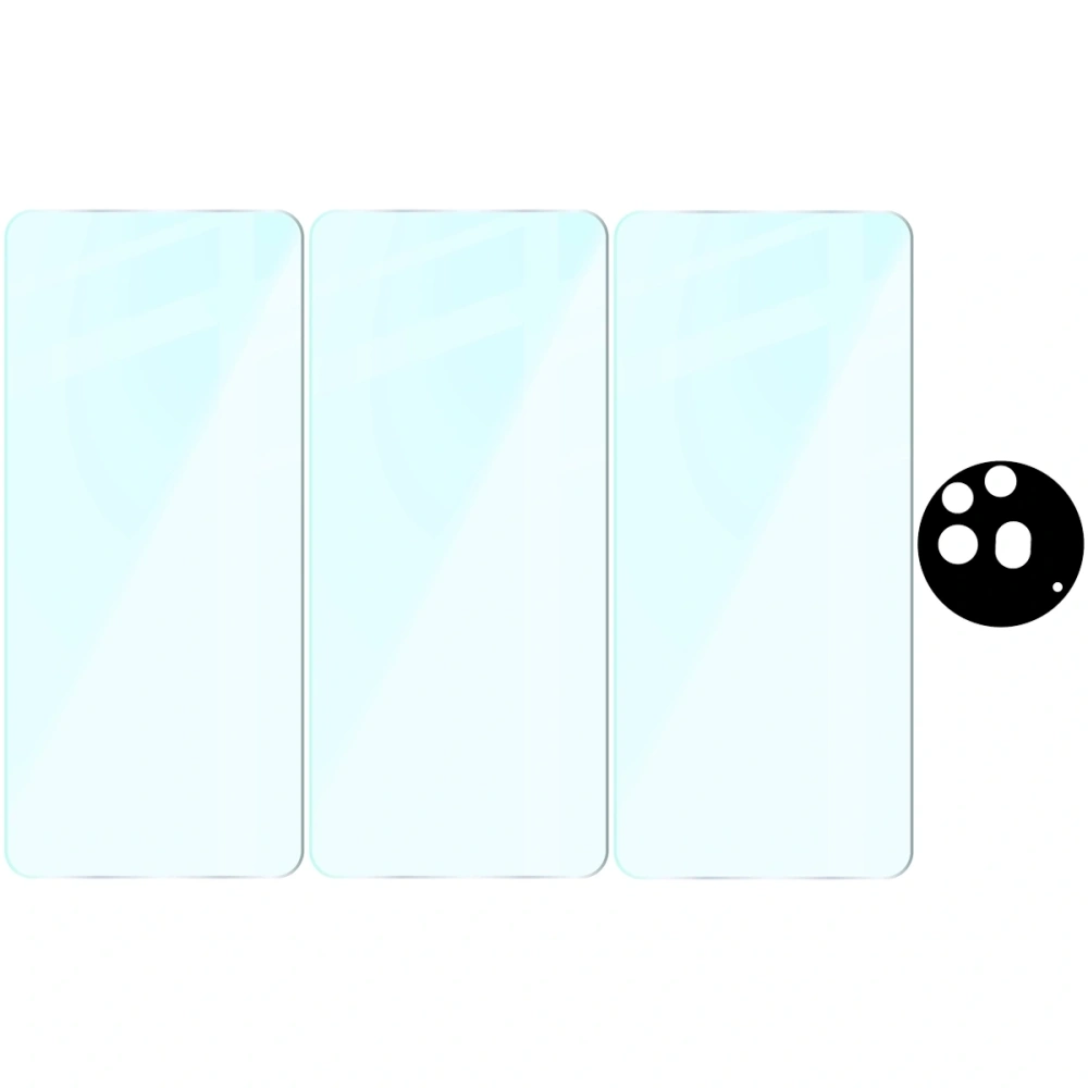 3x szkło na ekran + 1x na aparat BIZON Clear 2 Pack do Nothing Phone (3a) Pro