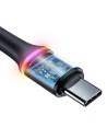 Kup USB-C kábel LED háttérvilágítással Baseus Halo Huawei SuperCharge-hoz, 5A, 1m, 40W (fekete) - BSU1514BLK - {ean13} - Sklep Home Screen