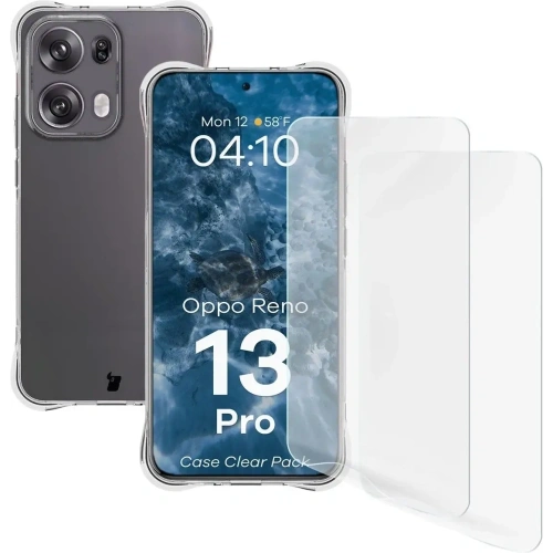Buy Bizon Case Clear Pack flexible case + 2x screen film Oppo Reno13 Pro - BIZ9195 - {ean13} - Home Screen Store Europe