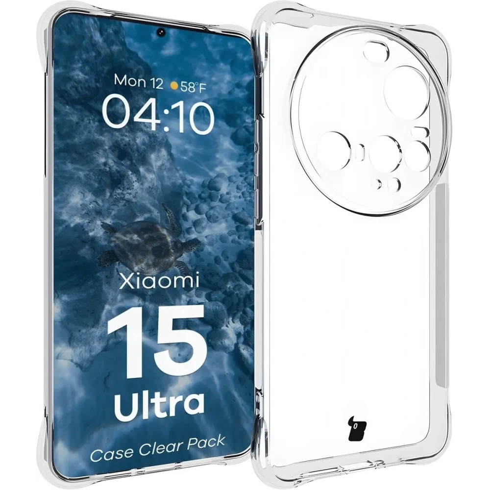 Etui + 2x folia na ekran Bizon Case Clear Pack do Xiaomi 15 Ultra