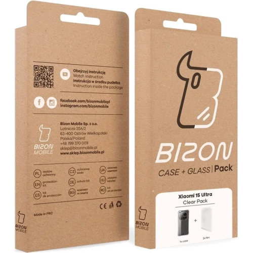 Kup Bizon Case Clear Pack flexibilní pouzdro + 2x ochranná fólie na displej Xiaomi 15 Ultra - BIZ9196 - {ean13} - Sklep Home Screen