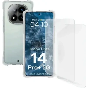 Kup Bizon Case Clear Pack flexibles Gehäuse + 2x Bildschirmfolie für Xiaomi Redmi Note 14 Pro+ Plus 5G - BIZ9197 - {ean13} - Sklep Home Screen