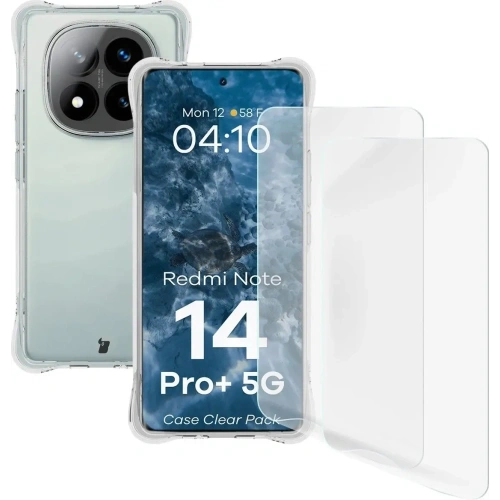 Kup Bizon Case Clear Pack rugalmas tok + 2x kijelzőfólia Xiaomi Redmi Note 14 Pro+ Plus 5G - BIZ9197 - {ean13} - Sklep Home Screen