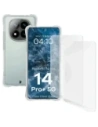Bizon Case Clear Pack rugalmas tok + 2x kijelzőfólia Xiaomi Redmi Note 14 Pro+ Plus 5G