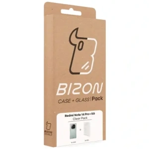 Kup Bizon Case Clear Pack carcasă flexibilă + 2x folie de protecție ecran Xiaomi Redmi Note 14 Pro+ Plus 5G - BIZ9197 - {ean13} - Sklep Home Screen