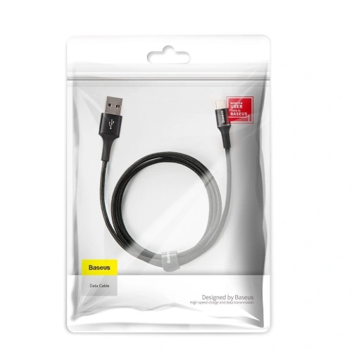 Kup USB-C kábel LED háttérvilágítással Baseus Halo Huawei SuperCharge-hoz, 5A, 1m, 40W (fekete) - BSU1514BLK - {ean13} - Sklep Home Screen
