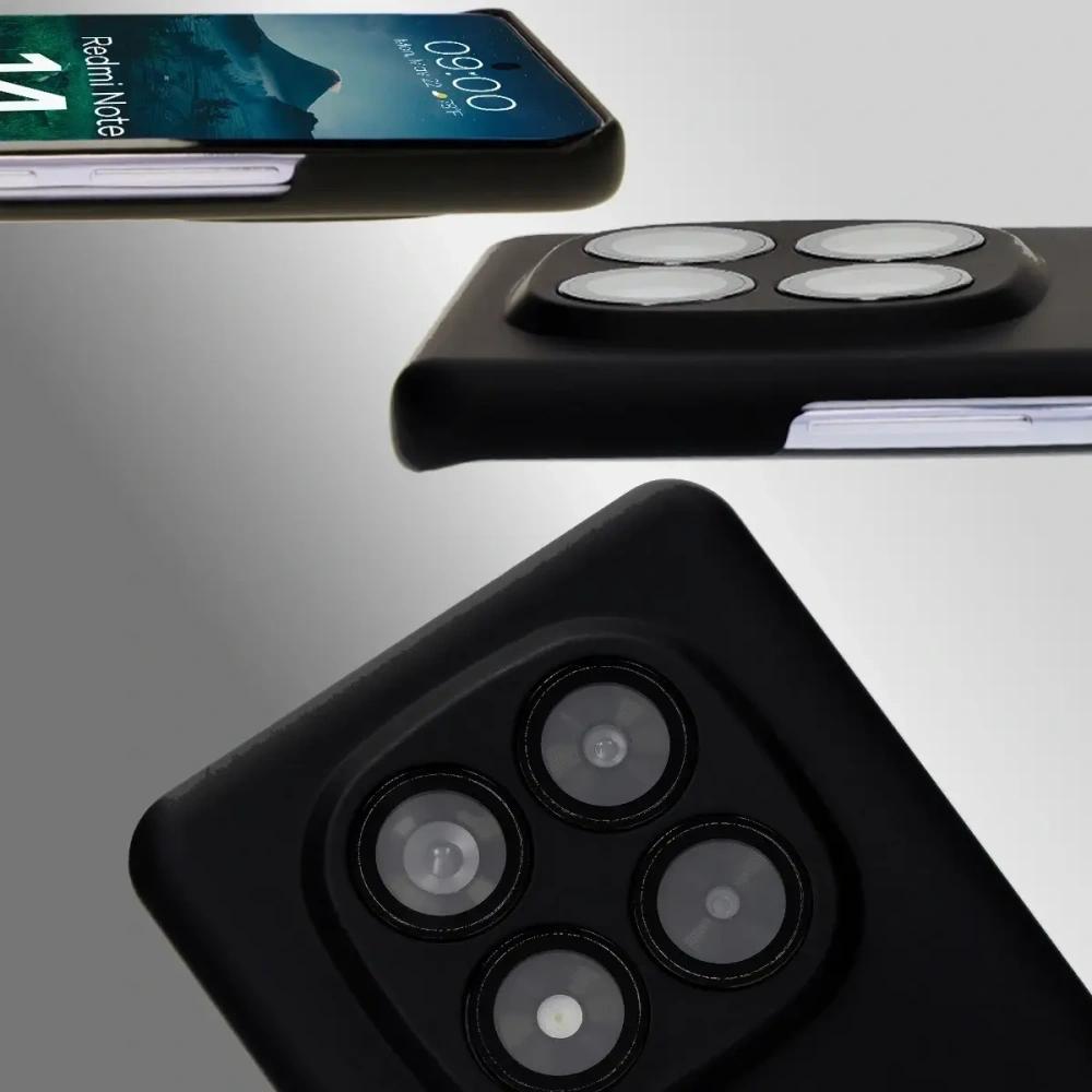 Etui Bizon Case Łupka do Xiaomi Redmi Note 14 Pro 5G czarne