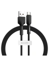 Kabel USB-C Baseus Silikon, 3A, 1m (černý)