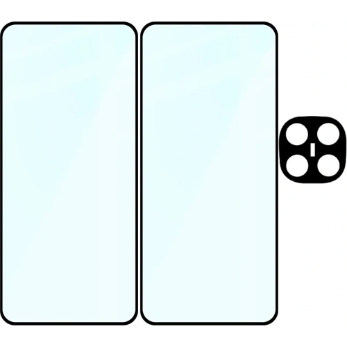 Kup Bizon Edge 2 3D Pack 2x gehärtetes Glas + 1x Linsenschutz für Xiaomi Redmi Note 14 Pro Plus 5G - BIZ9202 - {ean13} - Sklep Home Screen