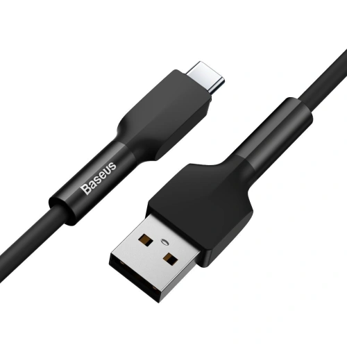 Kup USB-C kábel Baseus Szilikon, 3A, 1m (fekete) - BSU1515BLK - {ean13} - Sklep Home Screen