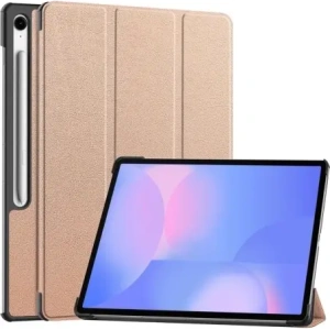 Bizon Case Tab Croc Samsung Galaxy Tab S10 FE Plus rózsaarany
