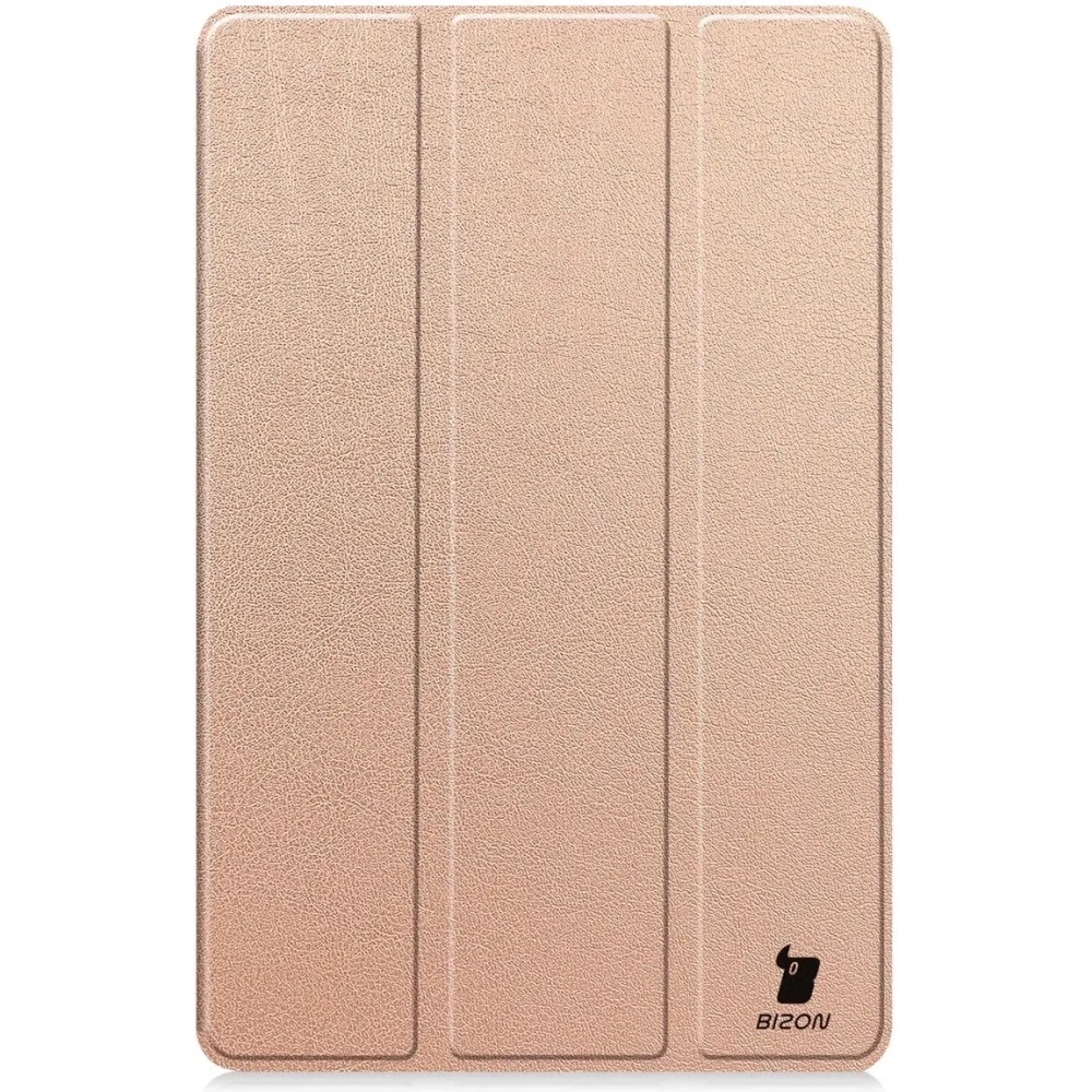Etui z klapką Bizon Case Tab Croc do Samsung Galaxy Tab S10 FE+ Plus różowozłote