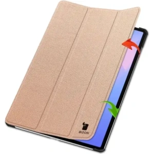 Bizon Case Tab Croc Samsung Galaxy Tab S10 FE Plus rózsaarany