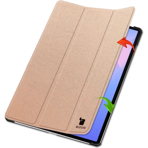 Bizon Case Tab Croc Samsung Galaxy Tab S10 FE+ Plus rose gold