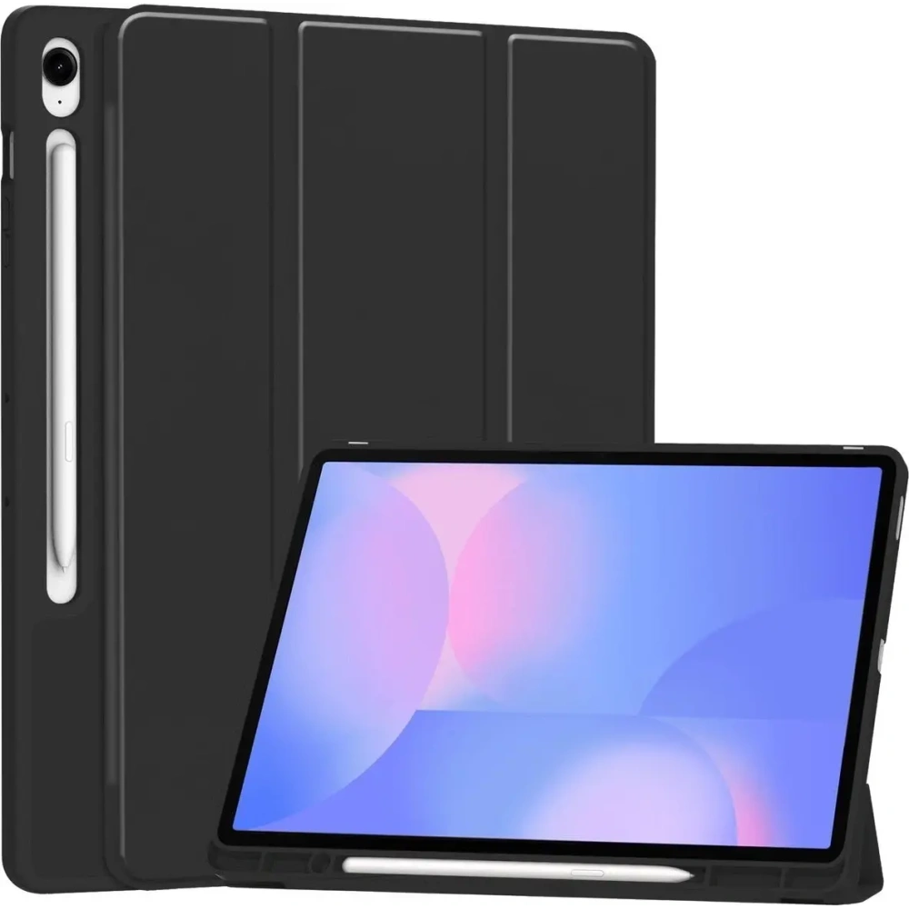 Etui z klapką Bizon Case Tab Lizard do Samsung Galaxy Tab S10 FE+ Plus czarne