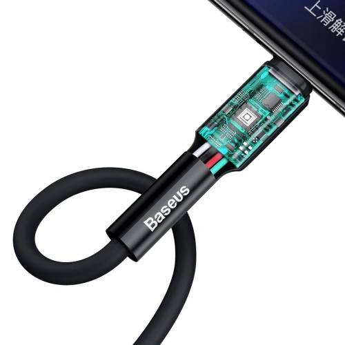 Kup USB-C kábel Baseus Szilikon, 3A, 1m (fekete) - BSU1515BLK - {ean13} - Sklep Home Screen