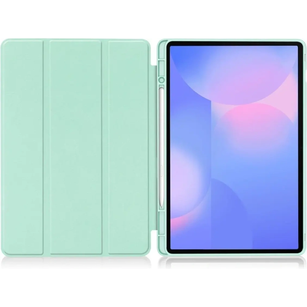 Etui z klapką Bizon Case Tab Lizard do Samsung Galaxy Tab S10 FE+ Plus miętowe