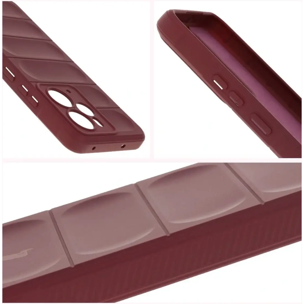 Pancerne etui Bizon Case Tur do Realme 14 5G burgundowe