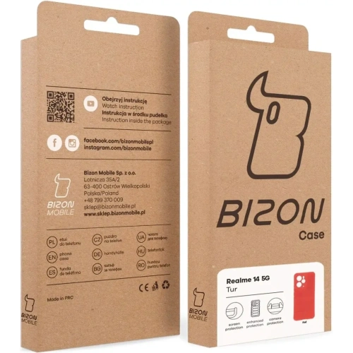 Kup Pancerne etui Bizon Case Tur do Realme 14 5G czerwone - BIZ9211 - {ean13} - Sklep Home Screen