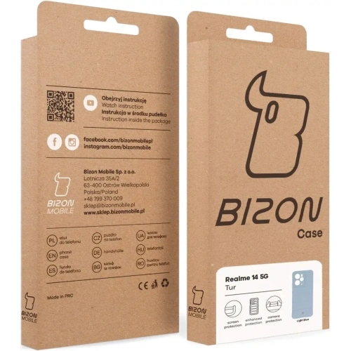 Kup Bizon Case Tur Realme 14 5G hellblau - BIZ9213 - {ean13} - Sklep Home Screen