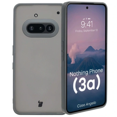 Buy Bizon Case Angelo Nothing Phone (3a) translucent with a gray frame - BIZ9216 - {ean13} - Home Screen Store Europe
