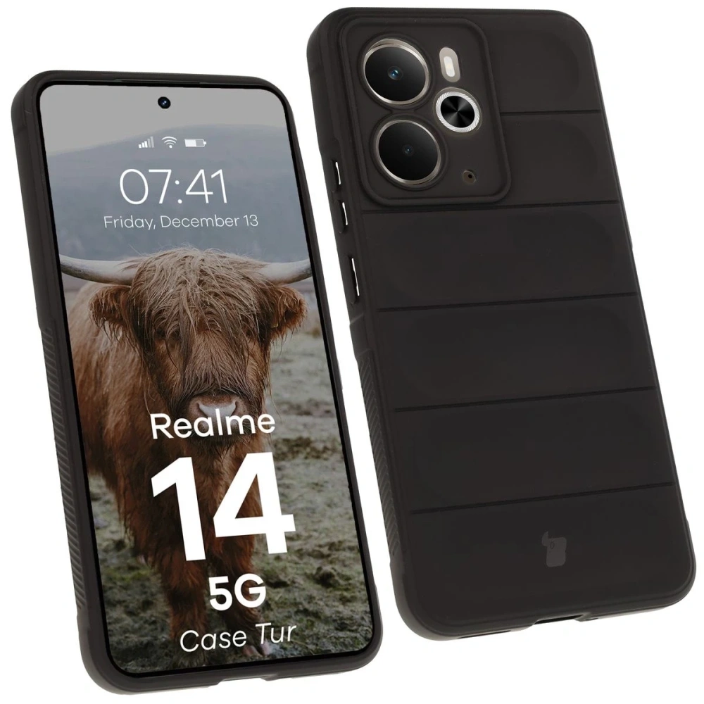 Pancerne etui Bizon Case Tur do Realme 14 5G czarne