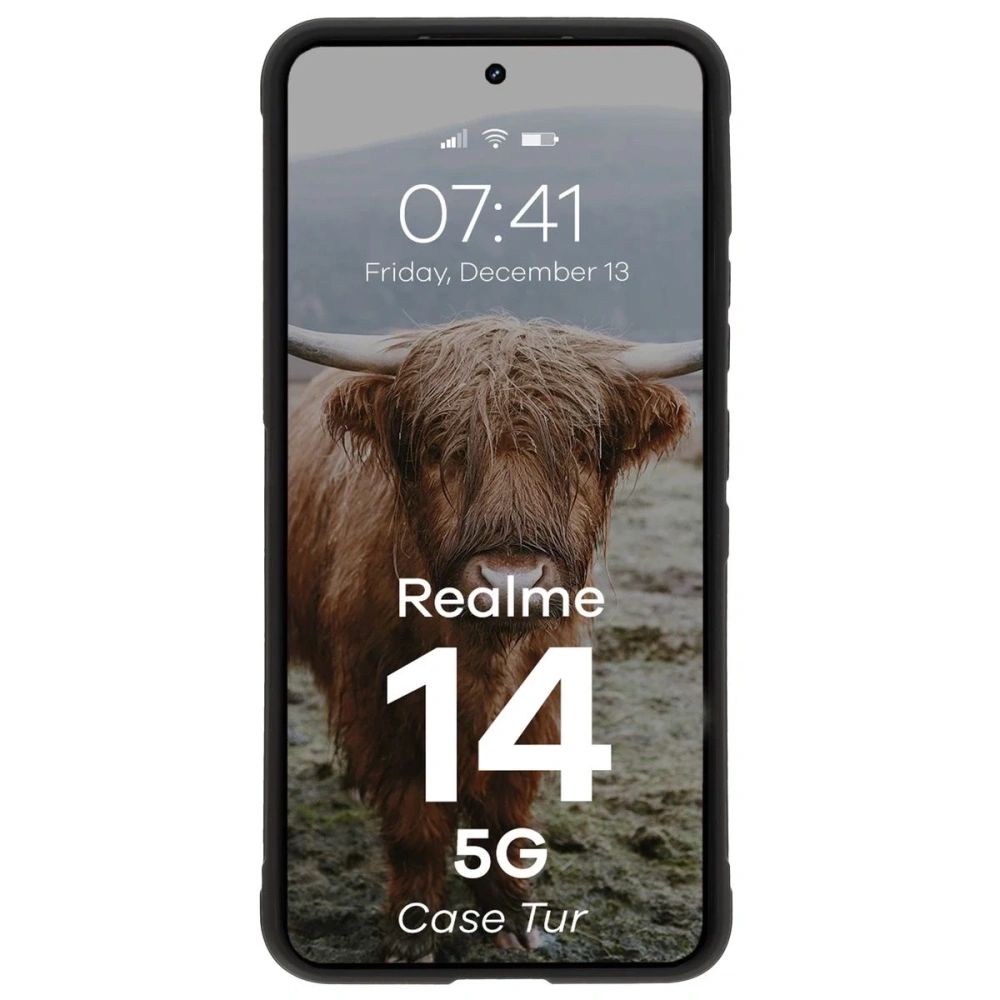 Pancerne etui Bizon Case Tur do Realme 14 5G czarne