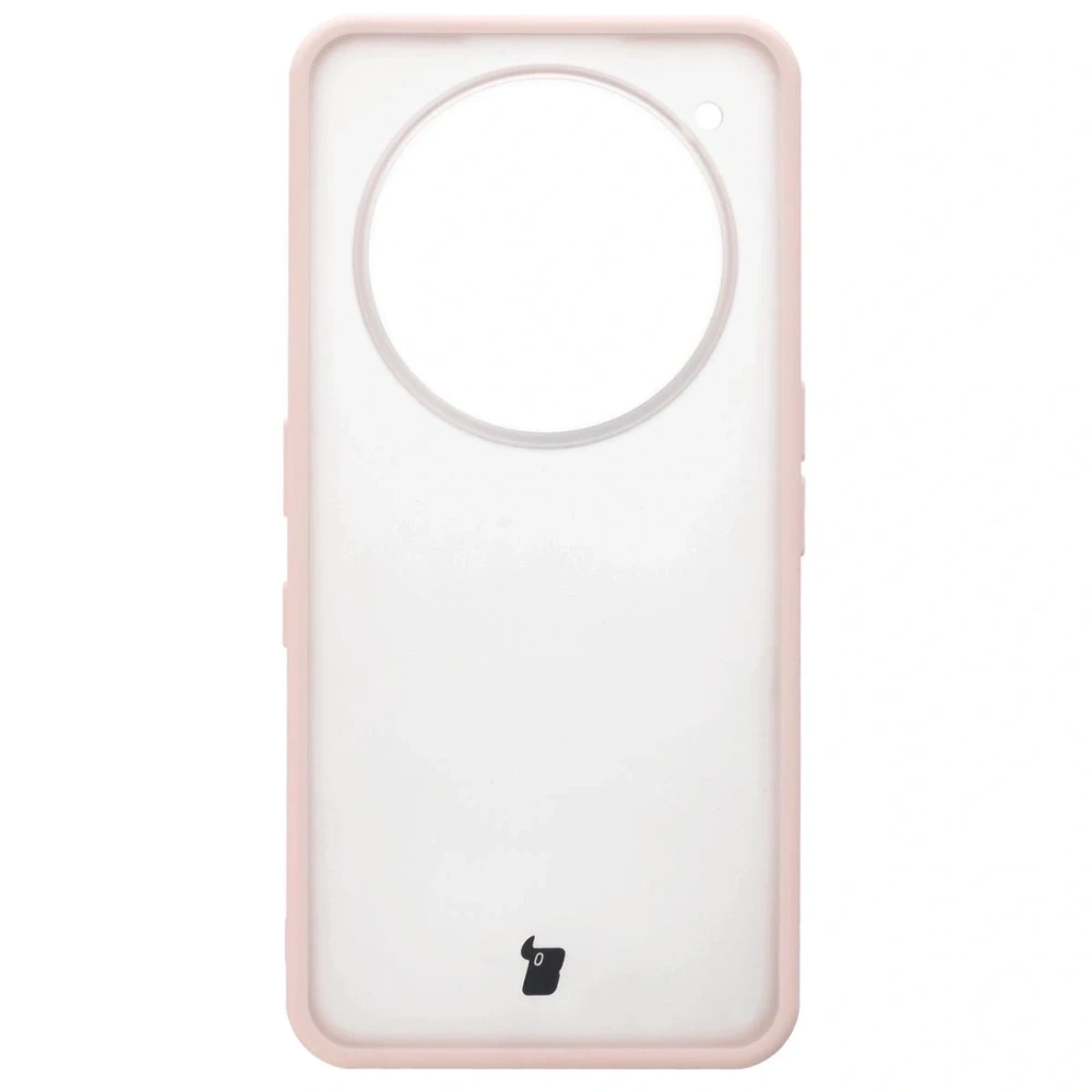 Etui Bizon Case Angelo do Nothing Phone (3a) Pro półprzezroczyste z różową ramką