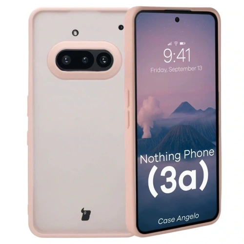 Kup Etui Bizon Case Angelo do Nothing Phone (3a) półprzezroczyste z różową ramką - BIZ9224 - {ean13} - Sklep Home Screen