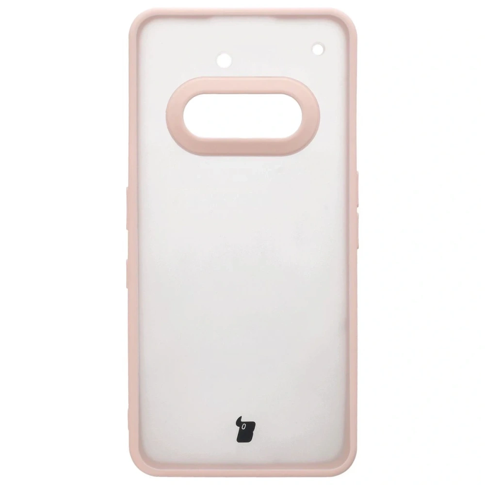 Etui Bizon Case Angelo do Nothing Phone (3a) półprzezroczyste z różową ramką