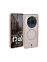 Etui z pierścieniem magnetycznym Bizon Case MatteO do Nothing Phone (3a) Pro przydymione-różowe
