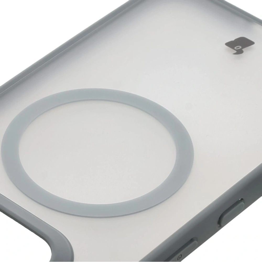 Etui z pierścieniem magnetycznym Bizon Case MatteO do Nothing Phone (3a) przydymione-szare