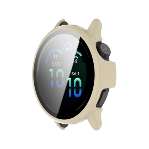 Kup Etui ze szkłem do zegarka Bizon Case+Glass Watch do Garmin Vivoactive 6 beżowe - BIZ9232 - {ean13} - Sklep Home Screen