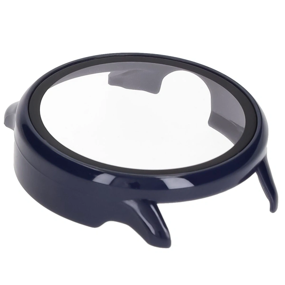 Etui ze szkłem do zegarka Bizon Case+Glass Watch do Garmin Vivoactive 6 niebieskie