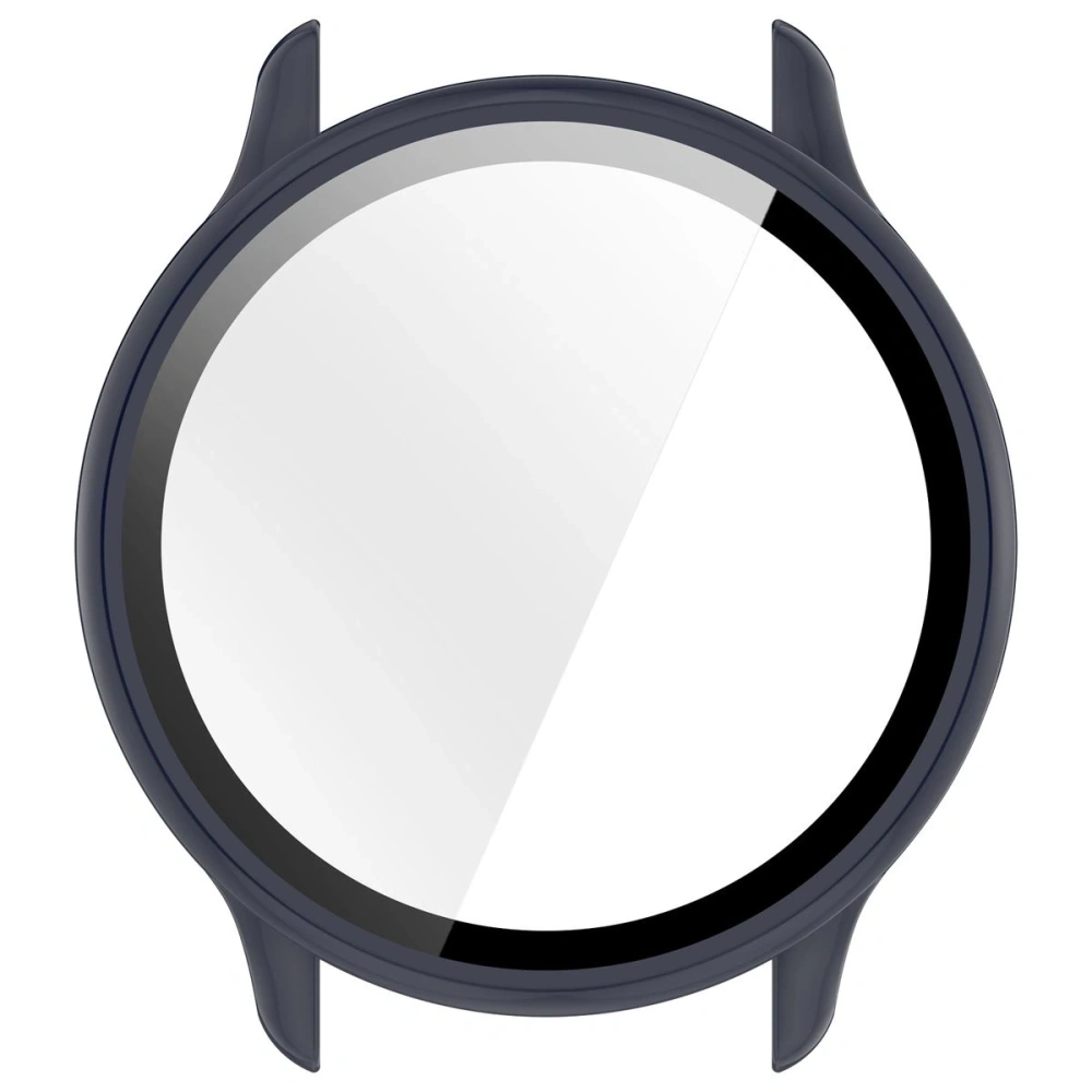 Etui ze szkłem do zegarka Bizon Case+Glass Watch do Garmin Vivoactive 6 niebieskie