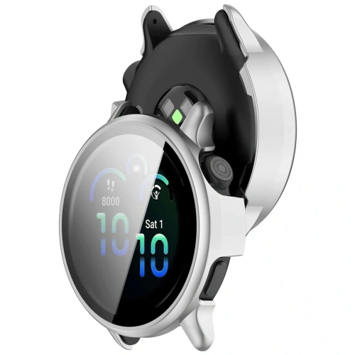 Kup Etui ze szkłem do zegarka Bizon Case+Glass Watch do Garmin Vivoactive 6 satynowo srebrne - BIZ9235 - {ean13} - Sklep Home Screen