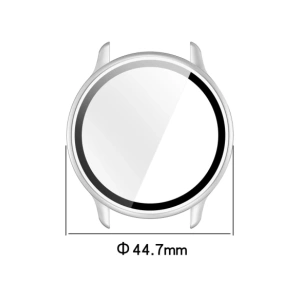 Buy Bizon Case+Glass Watch Garmin Vivoactive 6 satin silver - BIZ9235 - {ean13} - Home Screen Store Europe
