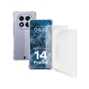 Buy Bizon Case Clear Pack flexible case + 2x screen film Xiaomi Redmi Note 14 Pro 5G - BIZ9241 - {ean13} - Home Screen Store Europe
